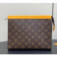 Louis Vuitton Pochette Voyage MM M12820 Safran Yellow Monogram Macassar coated canvas 2024