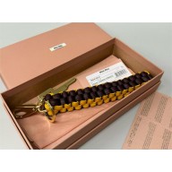 miu miu Leather trick 5TL513 Cognac/yellow 2024