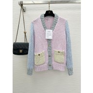 chanel pink multicolor cardigan 2023