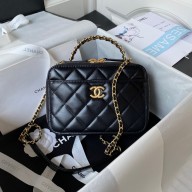 Chanel Vanity Case in Shiny Calfskin AS3899 black 2023