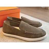 Hermes Julia women/men suede leather loafers 1029-03 2024