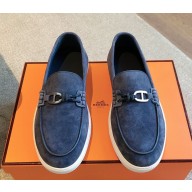 Hermes Job women/men suede leather loafers 1029-01 2024