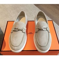 Hermes Job women/men suede leather loafers 1029-09 2024