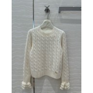 Valentino Garavani WHITE CASHMERE SWEATER 2024 