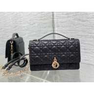 Miss Dior Top Handle Bag in black Cannage Lambskin 2023
