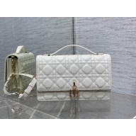 Miss Dior Top Handle Bag in white Cannage Lambskin 2023