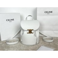 CELINE BONNIE BACKPACK IN smooth calfskin WHITE 2025