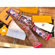 Louis Vuitton Silk Twill Monogram rabbit Bandeau coffee