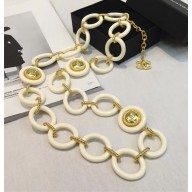 Chanel Resin Long Necklace A58742 White 2018