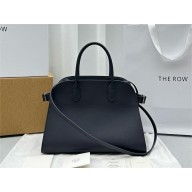 THE ROW MARGAUX 12 BAG IN BOX LEATHER navy blue 2024