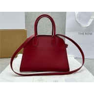 THE ROW MARGAUX 10 BAG IN BOX LEATHER red 2024