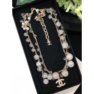 Chanel Double Crystal Necklace 2018