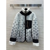 LOUIS VUITTON Ombré Monogram Fleece Jacket 1AGBXB 2024
