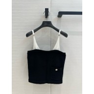 chanel White & black cashmere top P78332 2024