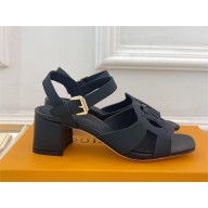 Louis Vuitton HEEL 5CM Isola SANDALS black 2024
