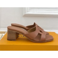 Louis Vuitton HEEL 5CM Isola Mules TAN 2024
