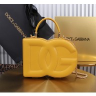 Dolce & Gabbana Logo box handbag in calfskin red 2024