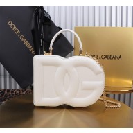 Dolce & Gabbana Logo box handbag in calfskin white 2024