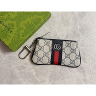 gucci beige and blue Ophidia GG key case 671722 2022