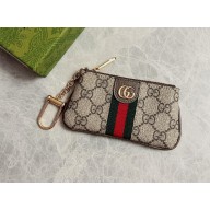 gucci beige and green Ophidia GG key case 671722 2022