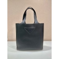 PRADA MEN'S Leather tote 2vg092 black 2023