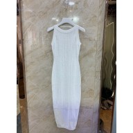 Balmain logo printed JERSEY DRESS white 2023