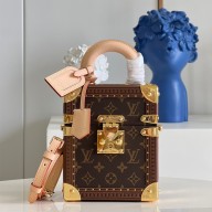 louis vuitton Monogram embossed Camera box handbag M10079