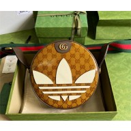 adidas x Gucci ophidia shoulder bag beige and brown 702640 2022