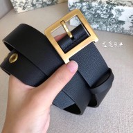 Dior Width 3.4cm Diorquake Belt Black In Calfskin With D Buckle 2019