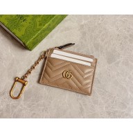 gucci GG Marmont keychain wallet 627064 beige 2022
