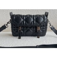 Dior Small Diorcamp Bag Black in Macrocannage Calfskin 2022