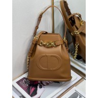 dior Golden Saddle CD-Embossed Calfskin Medium C'est Bag 2023