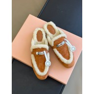 hermes shearling kelly mules in suede calfskin tan 2023
