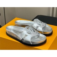 Louis Vuitton Isola Flat Comfort Mule silver 2024
