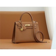 Hermes Kelly 25cm Bag gold brown in epsom leather With gold Hardware (full handmade)