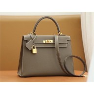 Hermes Kelly 25cm Bag etoupe in epsom leather With gold Hardware (full handmade)