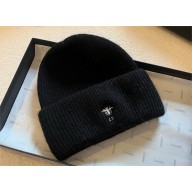 dior black bee knitted Beanie 2024