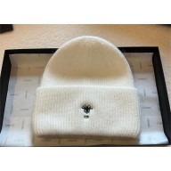 dior white bee knitted Beanie 2024