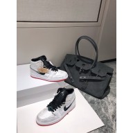 NIKE AIR JORDAN AJ1 BANNE sneakers black/silver 2020
