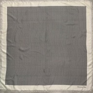 Dior houndstooth silk square Scarf white 2022