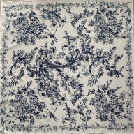 Dior white multicolor silk square Scarf 2022
