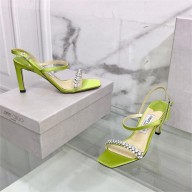 Jimmy Choo Meira 85 embellished suede sandals green 2023