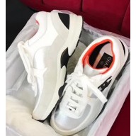 Chanel Calfskin and Fabric Sneakers G33743 Orange 2018
