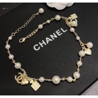 Chanel Pearl Bottle Necklace A53209 Gold/White 2018