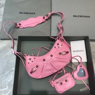 Balenciaga WOMEN'S LE CAGOLE XS SHOULDER BAG IN pink