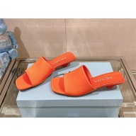 Prada Heel 3.5cm SATIN SLIDES 1XX725 ORANGE 2024