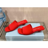 Prada Heel 3.5cm SATIN SLIDES 1XX725 RED 2024