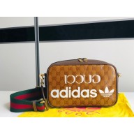 adidas x Gucci small shoulder bag beige and brown 702427 2022