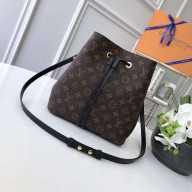 louis vuitton Monogram canvas NéoNoé MM bucket bag BLACK