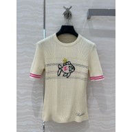 CHANEL WHITE COTTON Tee-Shirt P78698 2025